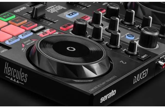 Alt view image 7 of 7 - Hercules DJControl Inpulse 200 MK2 - Compact DJ Controller Bundle with Hercules HDP DJ45 Closed-Back, Over-Ear DJ Headphones