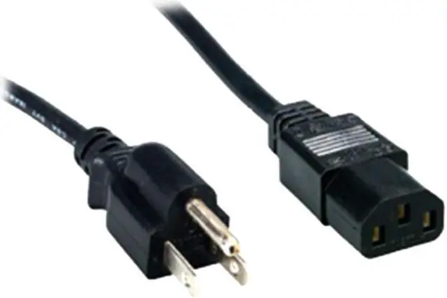 Alt view image 2 of 2 - Comprehensive Standard PC Power Cord 3' (2-Pieces)