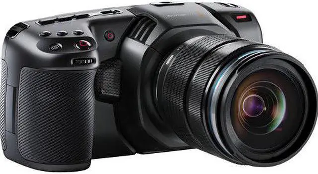 Alt view image 3 of 7 - Blackmagic Design Pocket Cinema Camera 4K with Core SWX Powerbase Edge Battery & Screen Cleaning Wipes (5-Pack) Bundle