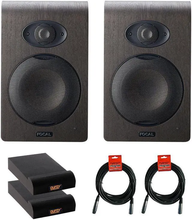 Main image of Focal Shape 50 5.0" Active 2-Way Studio Monitor (Pair) with 2x Small Isolation Pads & 2x XLR-XLR Cable Bundle