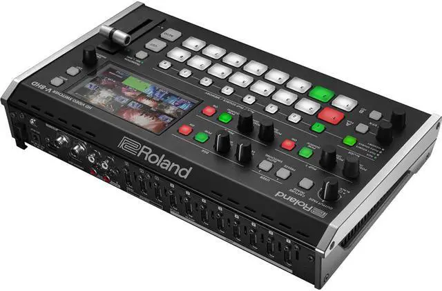 Alt view image 2 of 7 - Roland V-8HD HDMI Video Switcher with AKG K-240 Studio Pro Headphones & 10-Pack Straps Bundle