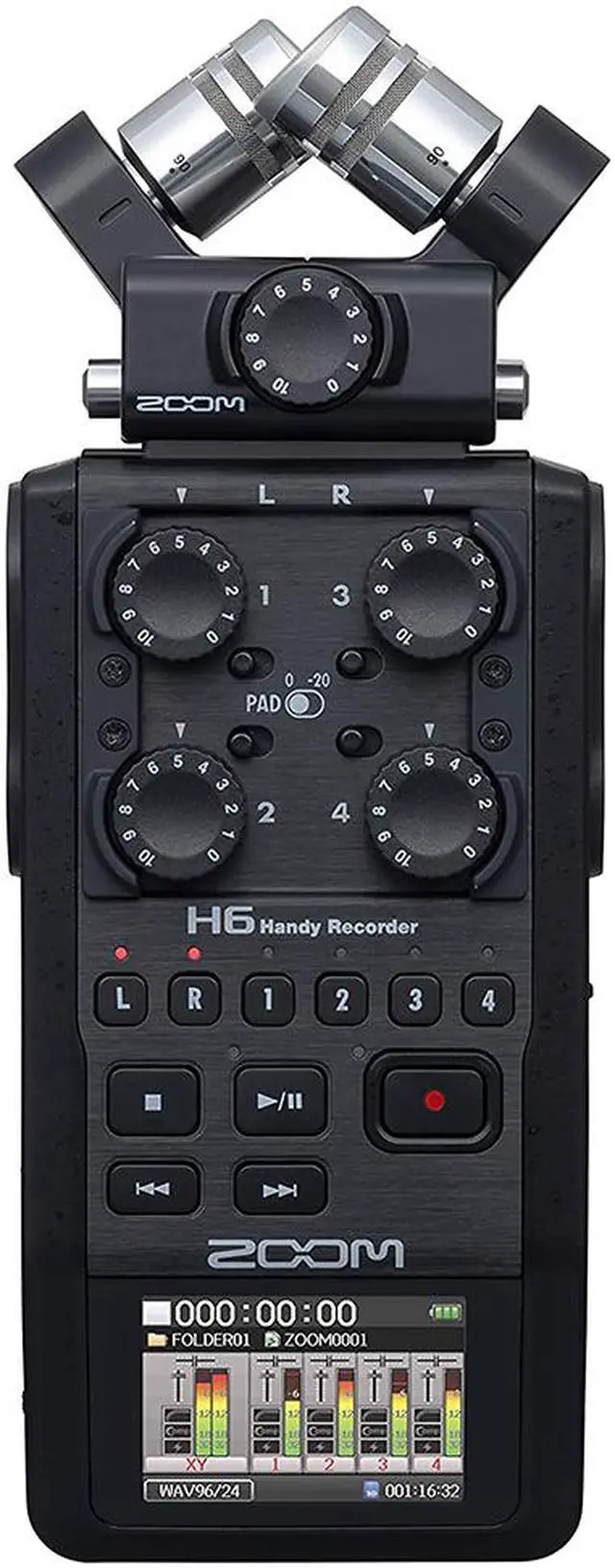 Alt view image 5 of 7 - Sennheiser EW 112P G4 Camera-Mount Wireless Omni Lavalier Mic (A: 516 to 558 MHz) with Zoom H6 All Black Portable Recorder & 10-Pack Straps Bundle