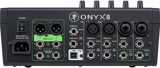 Alt view image 3 of 19 - Mackie Onyx8 8-Channel Premium Analog Mixer with Multitrack USB