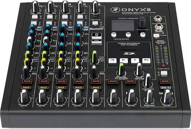 Alt view image 4 of 19 - Mackie Onyx8 8-Channel Premium Analog Mixer with Multitrack USB
