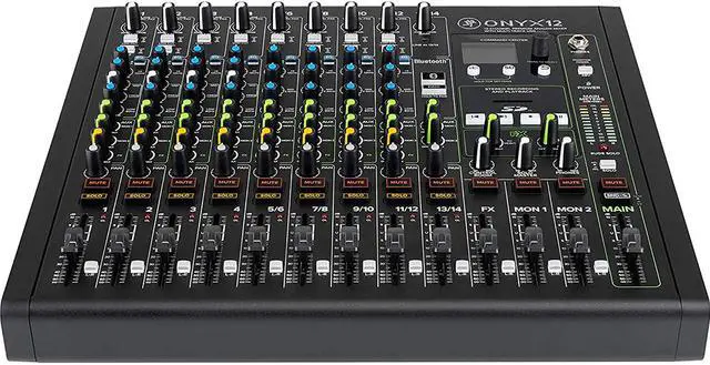 Alt view image 3 of 17 - Mackie Onyx12 12-Channel Premium Analog Mixer with Multitrack USB