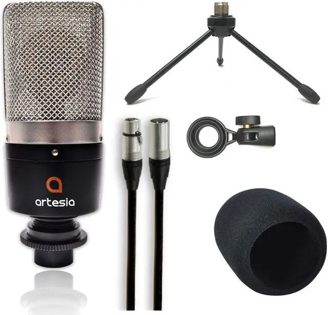 Alt view image 3 of 6 - Artesia ARB-6 Backpack Recording Studio Bundle with Xkey 25-key MIDI Keyboard & Case, Pro 24-bit USB Audio Interface, Studio Monitor Headphones, Cardioid Condenser Mic & Backpack