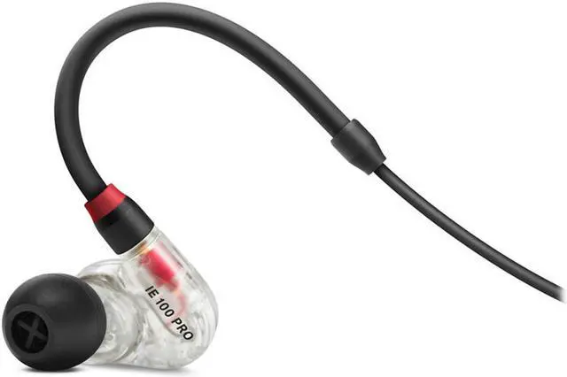 Alt view image 6 of 17 - Sennheiser IE 100 PRO In-Ear Monitoring Headphones (Clear)