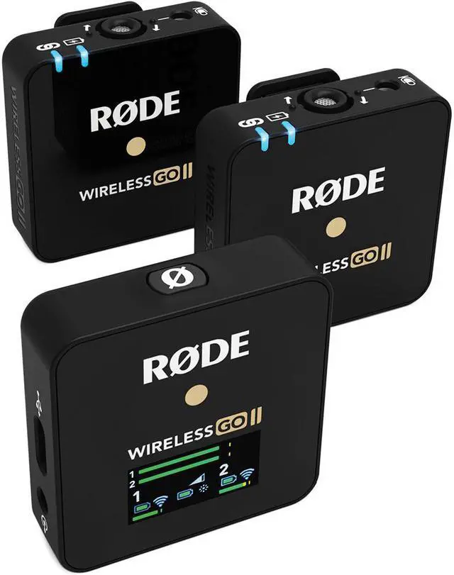 Alt view image 5 of 5 - Rode Wireless GO II 2-Person Compact Wireless Mic System/Recorder Bundle with 2x Rode Lavalier GO Omnidirectional Lavalier Mic