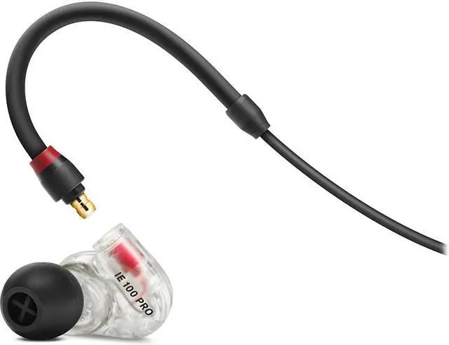 Alt view image 5 of 17 - Sennheiser IE 100 PRO In-Ear Monitoring Headphones (Clear)