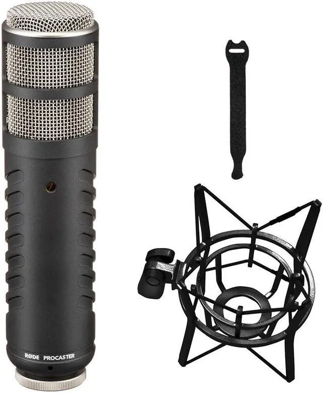 Main image of Rode Procaster Broadcast Dynamic Vocal Mic Bundle with Rode PSM1 Shockmount & 10-Pack Strap