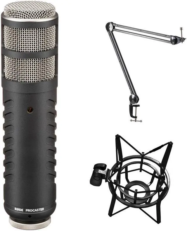 Main image of Rode Procaster Broadcast Dynamic Vocal Mic Bundle with Heil Sound PL2T Boom Mount & Rode PSM1 Shockmount