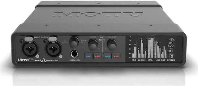 Alt view image 3 of 13 - Motu UltraLite-mk5 18x22 USB Audio Interface with DSP, Mixing and Effects