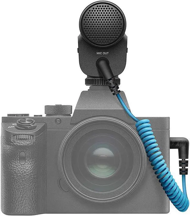 Alt view image 3 of 6 - Sennheiser MKE 400 Camera-Mount Shotgun Microphone (2nd Generation) Bundle with Compact Tabletop Tripod and Smartphone Tripod Mount