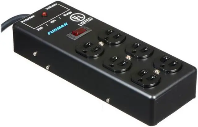 Alt view image 3 of 5 - Furman SS6B 6 Plug Surge Protector (5 -PACK)