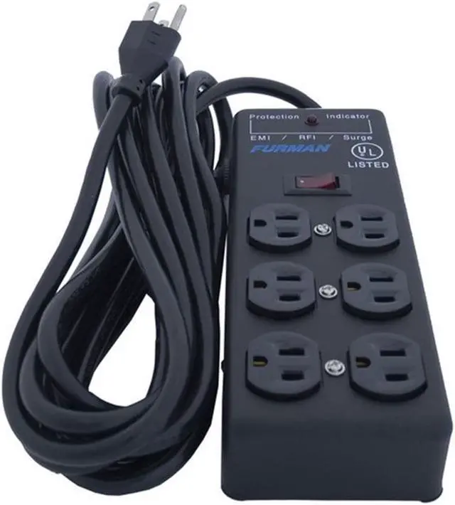 Alt view image 2 of 5 - Furman SS6B 6 Plug Surge Protector (5 -PACK)