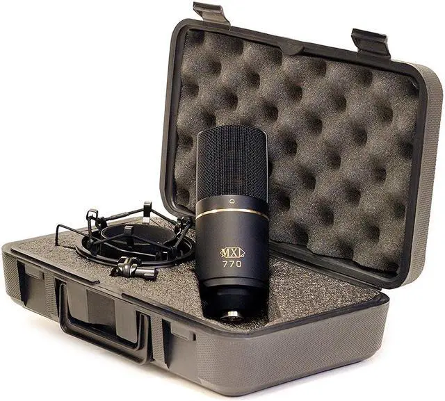 Alt view image 6 of 7 - Motu M2 2x2 USB Audio Interface with MXL 770 Cardioid Microphone (Black), HPC-A30 Studio Monitor Headphones & XLR Cable Bundle