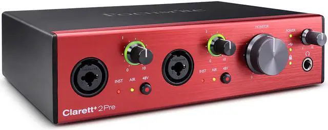 Main image of Focusrite Clarett+ 2Pre 10-in / 4-out Audio Interface