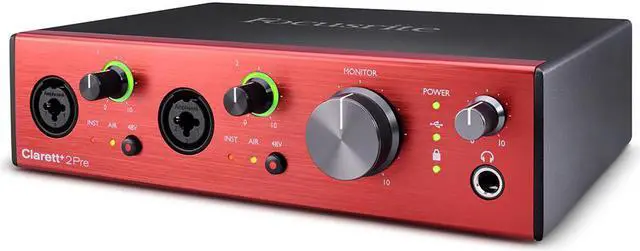 Alt view image 2 of 20 - Focusrite Clarett+ 2Pre 10-in / 4-out Audio Interface