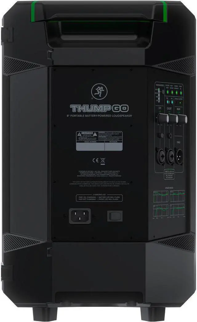 Alt view image 6 of 20 - Mackie Thump Go 8" Portable Bluetooth Battery-Powered Loudspeaker