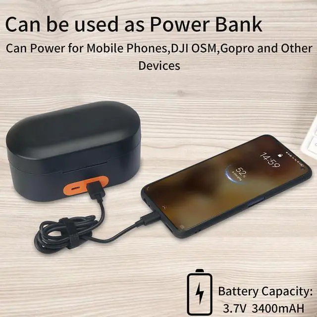 Alt view image 4 of 6 - Wireless Charging Case Compatible for Rode Microphones Wireless GO 2 & Rode Microphones Wireless GO
