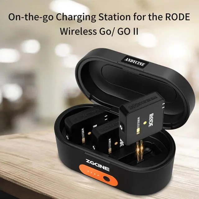 Alt view image 6 of 6 - Wireless Charging Case Compatible for Rode Microphones Wireless GO 2 & Rode Microphones Wireless GO