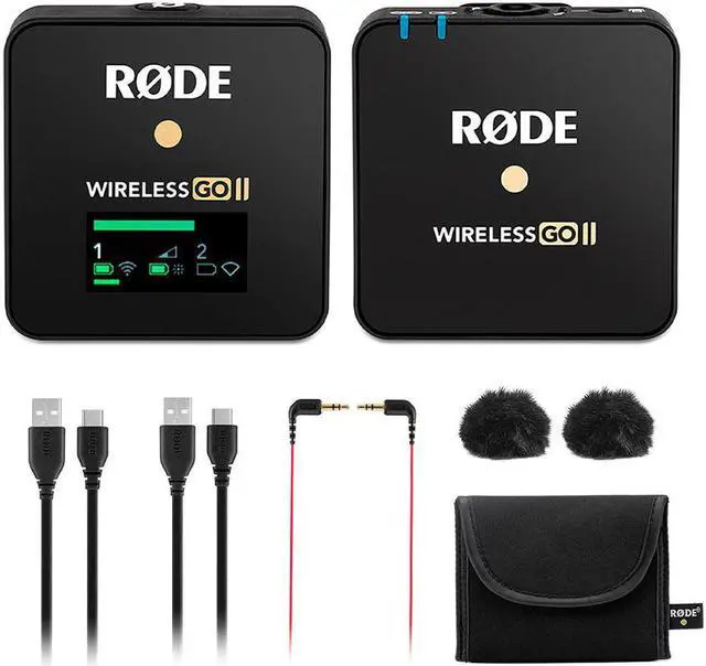 Alt view image 3 of 20 - Rode Wireless GO II Single Compact Digital Wireless Microphone System/Recorder (2.4 GHz, Black)