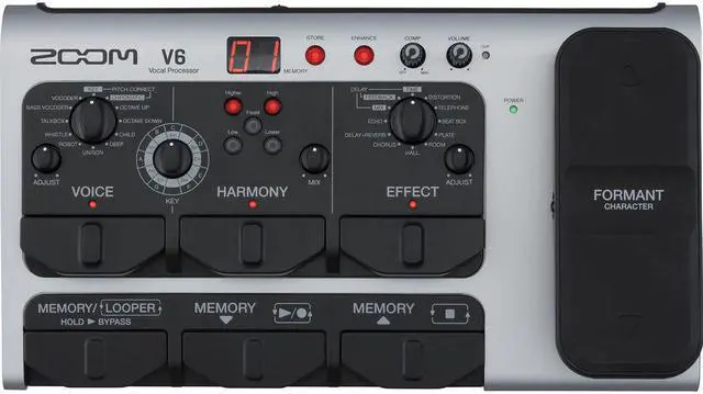 Alt view image 3 of 4 - Zoom V6-SP Multi-Effects Vocal Processor Pedal