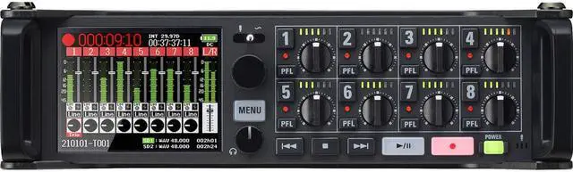 Alt view image 2 of 4 - Zoom F8n Pro 8-Input / 10-Track Multitrack Field Recorder