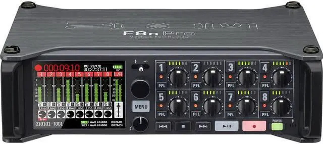 Alt view image 3 of 4 - Zoom F8n Pro 8-Input / 10-Track Multitrack Field Recorder