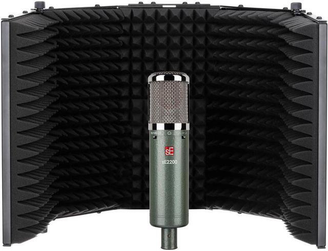 Alt view image 4 of 5 - sE Electronics 2200 Large Diaphragm Cardioid Condenser Microphone - Vintage Edition Bundle with Auray RF-5P-B Metal Reflection Filter, and Reflection Filter Tripod Mic Stand