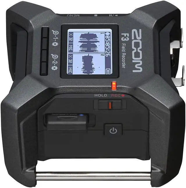 Alt view image 4 of 6 - Zoom F3 2-Input / 2-Track Portable Field Recorder Bundle with AKG K240 Studio Pro Stereo Headphones and 32GB microSDHC Memory Card