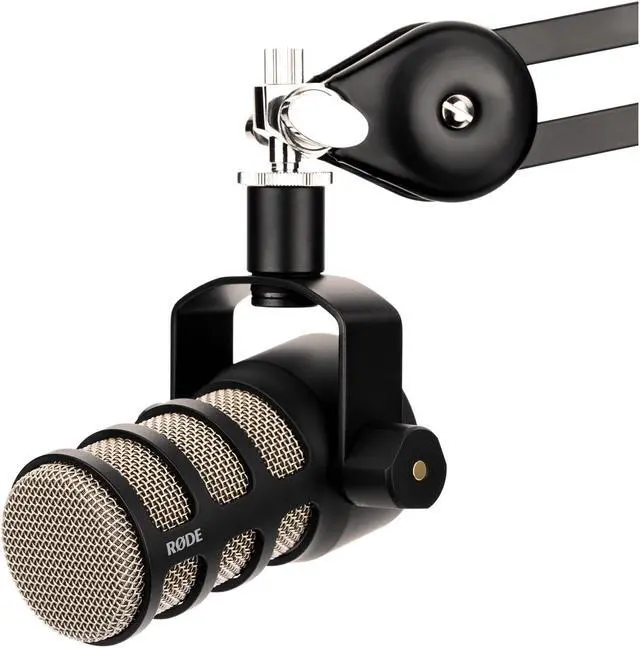 Alt view image 2 of 7 - Rode PodMic Dynamic Podcasting Microphone Bundle with Rode AI-1 Studio-Quality USB Audio Interface and Auray BAI-2X Two-Section Broadcast Arm