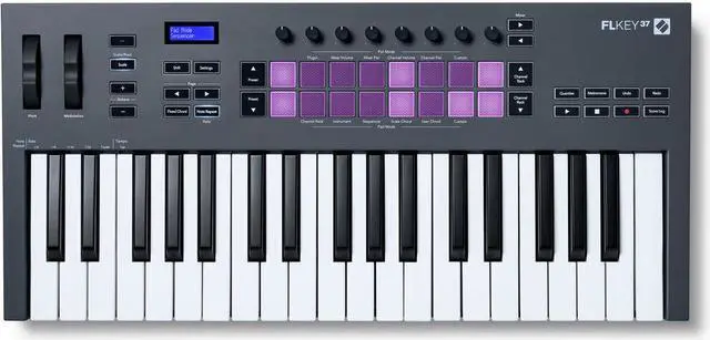 Alt view image 6 of 15 - Novation FLkey 37 USB MIDI Keyboard Controller for FL Studio (37-Key)