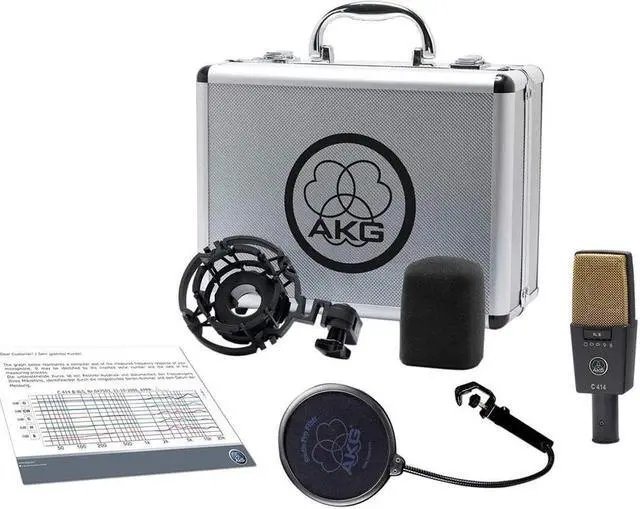 Alt view image 5 of 5 - AKG C414 XLII Large-Diaphragm Multipattern Condenser Microphone
