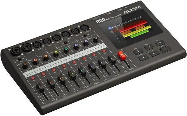 Alt view image 2 of 6 - Zoom R20 Portable Multitrack Recorder Bundle with AKG K240 Studio Pro Headphone and 16GB Memory Card