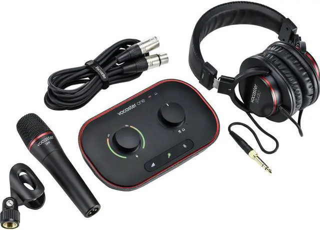 Main image of Focusrite Vocaster One Studio 1-Person Podcasting Kit