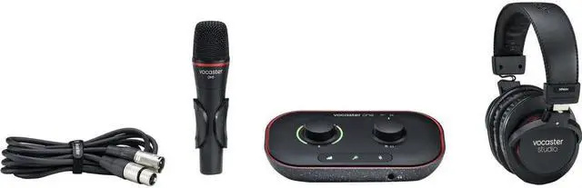 Alt view image 3 of 20 - Focusrite Vocaster One Studio 1-Person Podcasting Kit