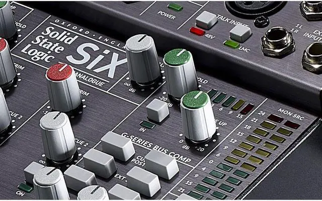 Alt view image 5 of 6 - Solid State Logic SiX 6-Channel SuperAnalogue Desktop Mini Mixer