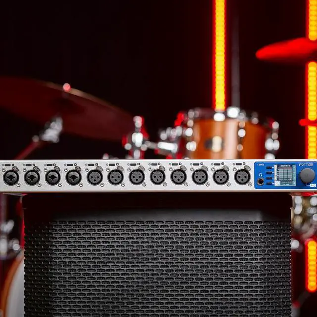 Alt view image 3 of 5 - RME 12Mic-D Network-Ready Microphone Preamp with Dante, ADAT, and MADI