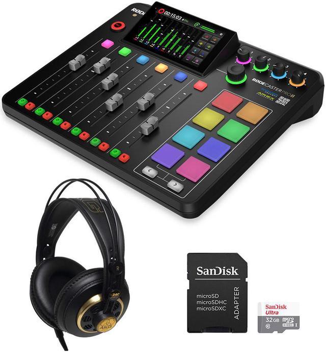 For RODECaster Pro II Integrated Audio Production Studio for Podcasters  Streamers Musicians Studio-Quality APHEX Processing