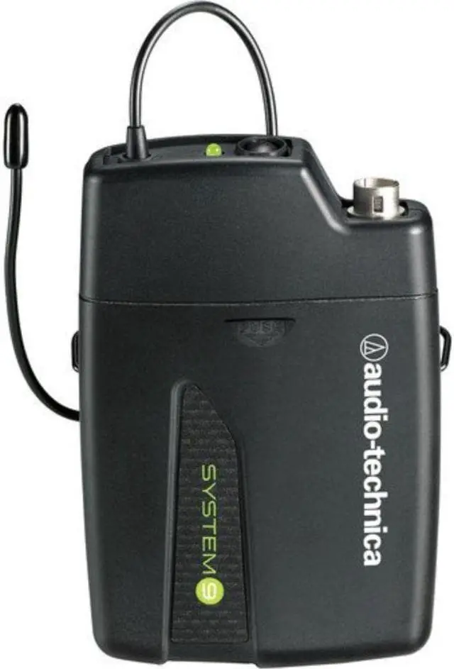 Alt view image 4 of 6 - Audio-Technica ATW-901A/H System 9 VHF Wireless Unipak System with PRO 8HEcW Headworn Microphone, GM-1W Mobile Pack & 4-Hour Rapid Charger Kit