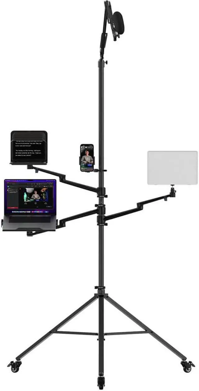 Alt view image 2 of 6 - Zeapon Vlogtopus Universal Wheel Stand Vlogging Kit