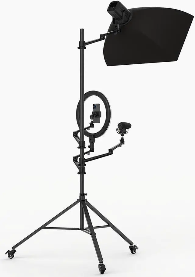 Alt view image 4 of 6 - Zeapon Vlogtopus Universal Wheel Stand Vlogging Kit