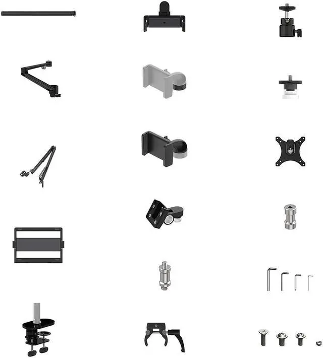 Alt view image 6 of 6 - Zeapon Vlogtopus Universal Wheel Stand Vlogging Kit