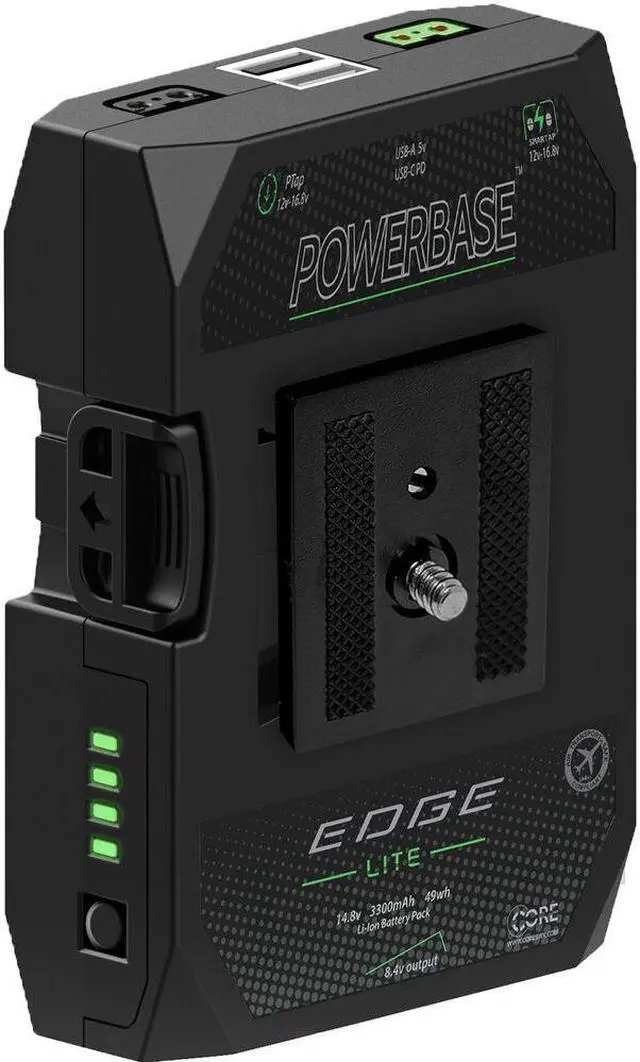 Alt view image 3 of 6 - Core SWX Powerbase EDGE LITE Battery Bundle for Blackmagic Pocket Camera 6K/4K