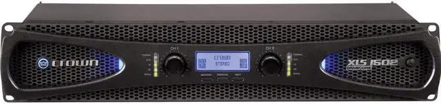Alt view image 2 of 5 - Crown Audio XLS 1502 Two-channel Stereo Power 525W at 4 Ohm Amplifier with Fastener Straps & 2x XLR Cable Bundle
