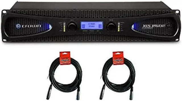 Main image of Crown XLS 2502 2-channel, 775W 4 Power Amplifier & 20' XLR Cables (2) Bundle