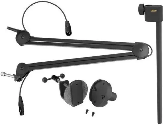Alt view image 5 of 5 - Heil Sound PR 77D Large-Diaphragm Dynamic Microphone (Purple) with BAI-2X Two-Section Broadcast Arm with Internal Springs and Integrated XLR Cable