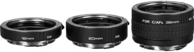 Alt view image 2 of 4 - Kenko Auto Extension Tube Set DG for Canon EOS Lenses with General Brand Lens Cleaning Kit