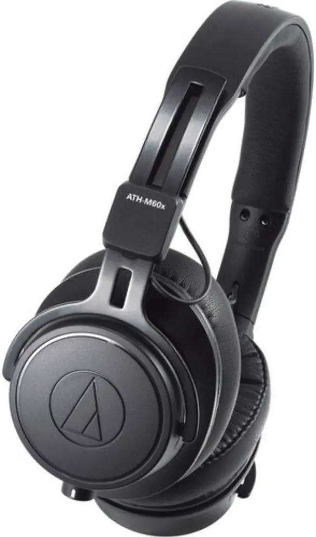 Main image of Audio-Technica ATH-M60X On-Ear Closed-Back Dynamic Professional Studio Monitor Headphones Black